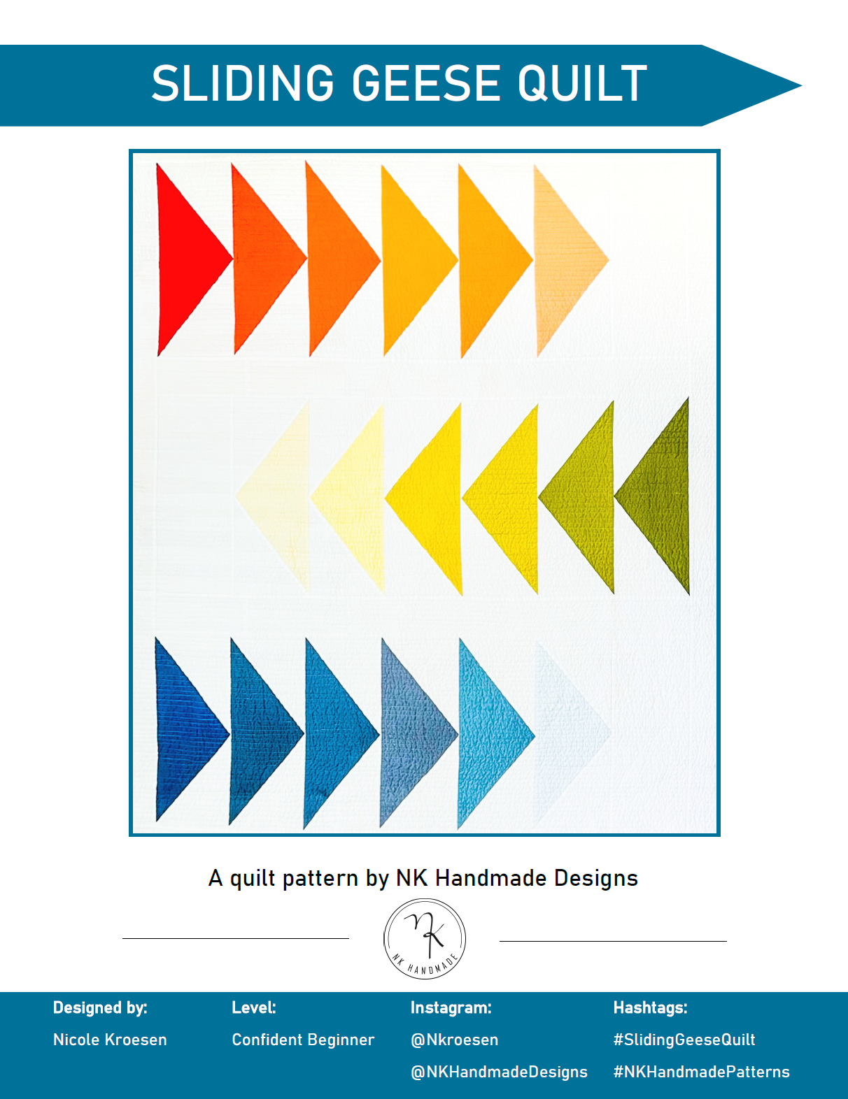 Sliding Geese Quilt Pattern – NK Handmade Designs